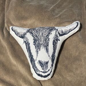 Goat Print Throw Pillow